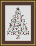 (image for) Christmas Tree Alphabet Holiday Sampler